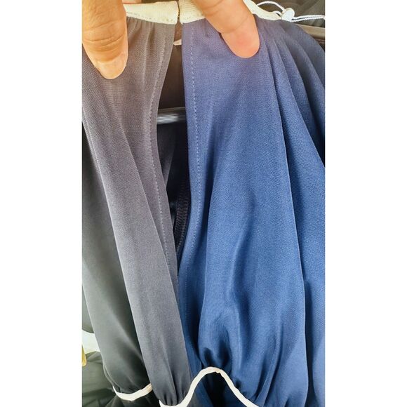 Tory Burch Color Block Tie Waisted Maxi Dress, S - Picture 7 of 11